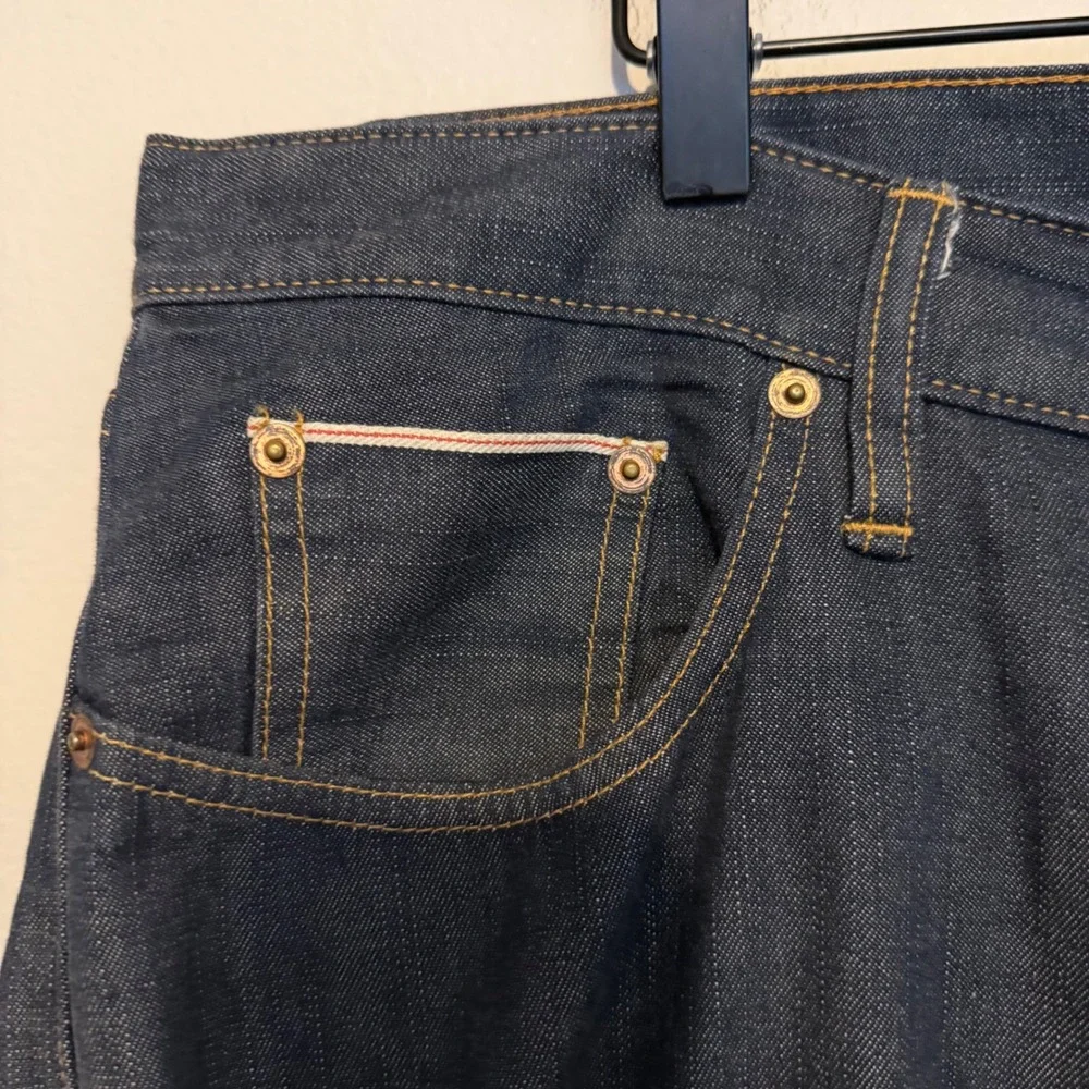 Taylor Stitch Selvedge denim slim fit jeans indigo wash 36 classic casual blue